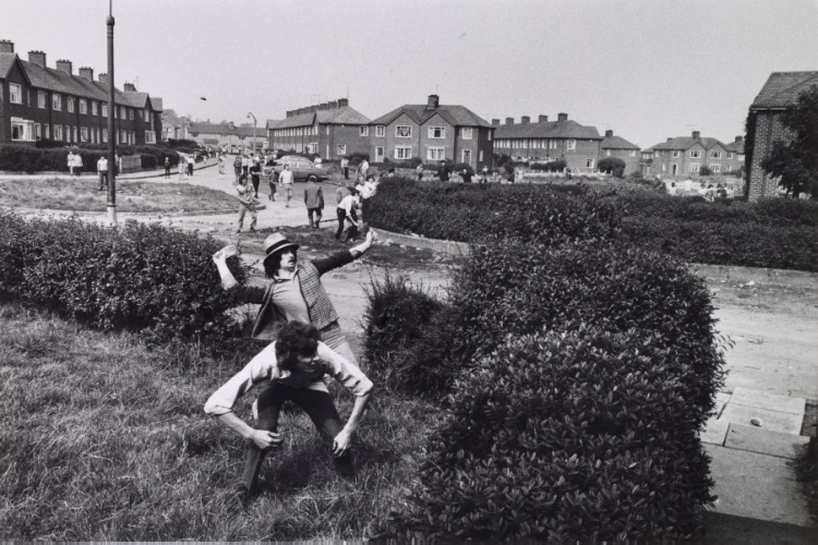 Civilians Fighting British Soldiers, Londonderry, Northern Ireland
