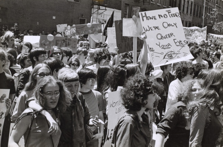 Crowd of Protesters, Gay Liberation March, New York City