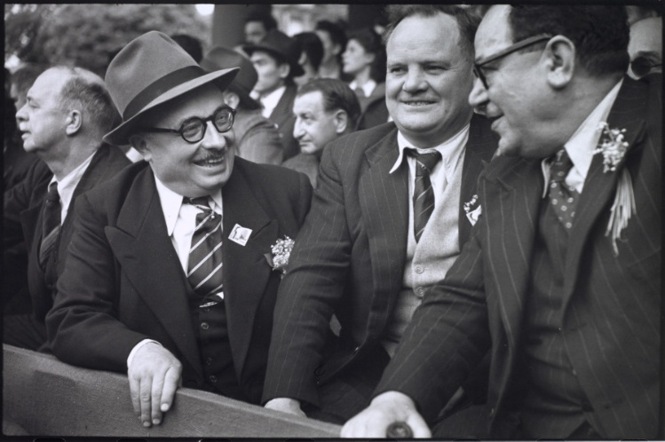 Jacques Duclos, Communist, and Maurice Thorez, Minister, May Day 1946
