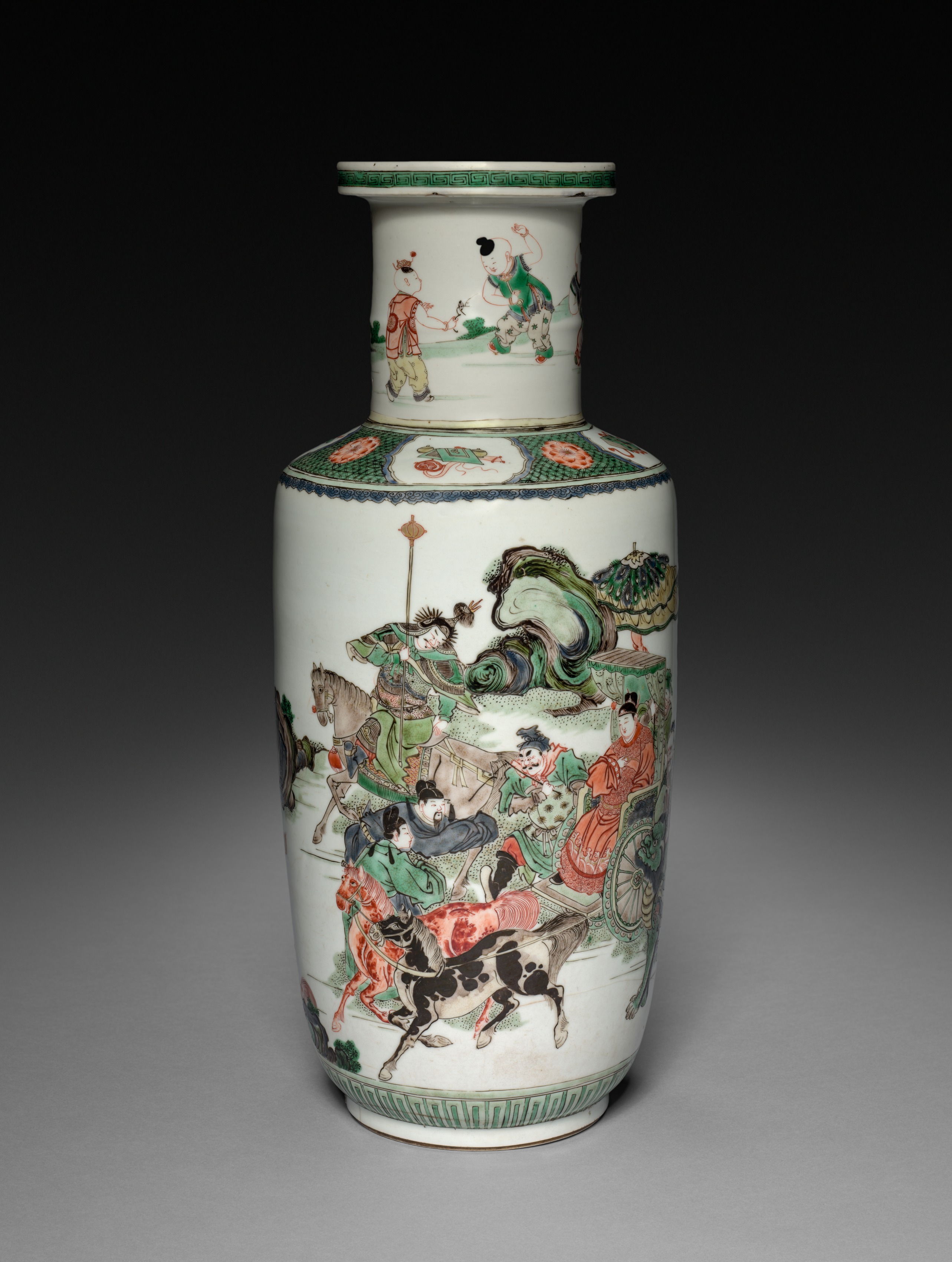 Vase with Decoration of Figures in Chariots