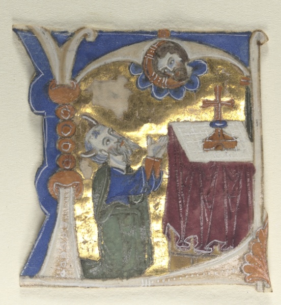 Historiated Initial Excised from a Bible