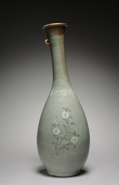 Bottle with Chrysanthemum Design
