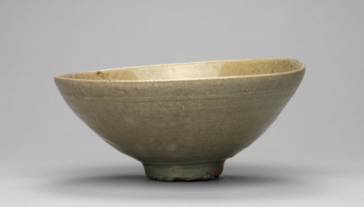 Bowl with  Peony Design in Relief