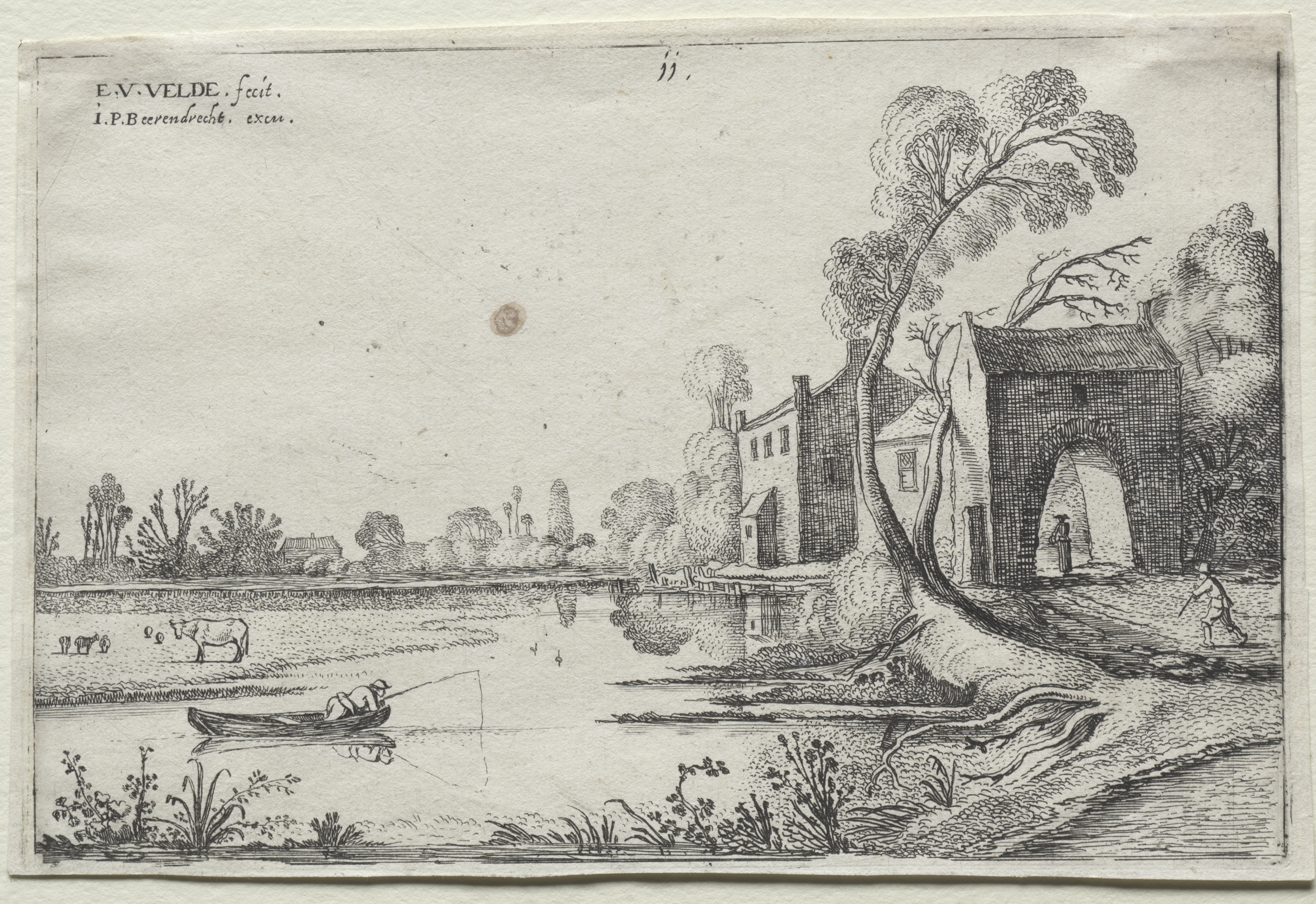 Landscape with a River and a  Gatehouse