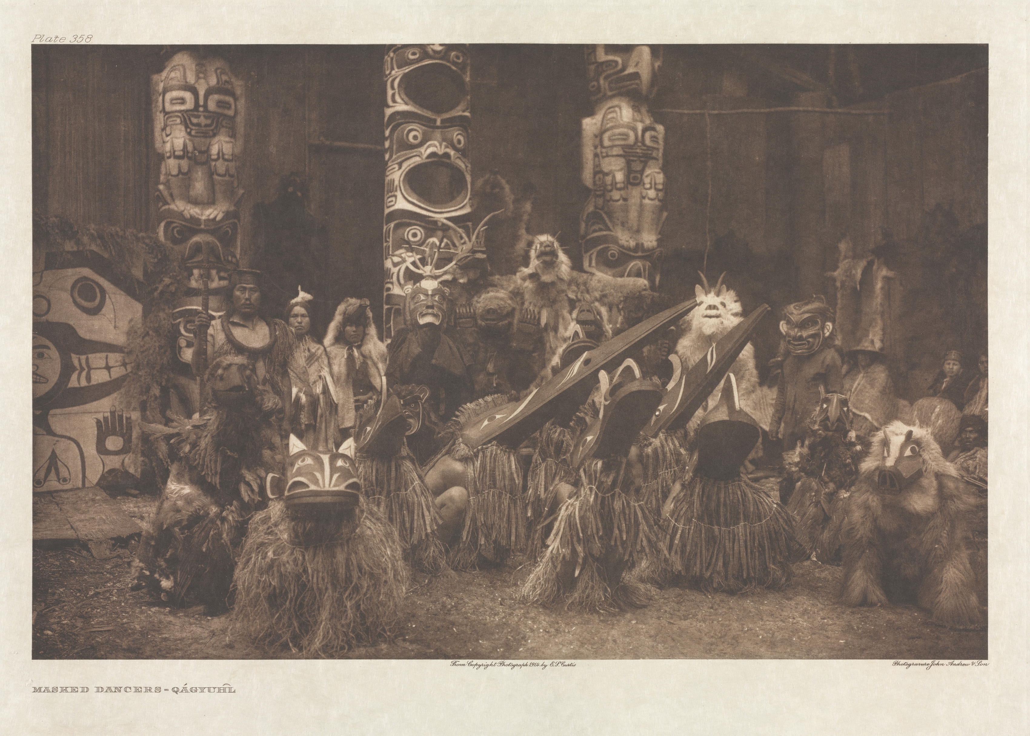 Portfolio X, Plate 358: Masked Dancers - Qágyuhl