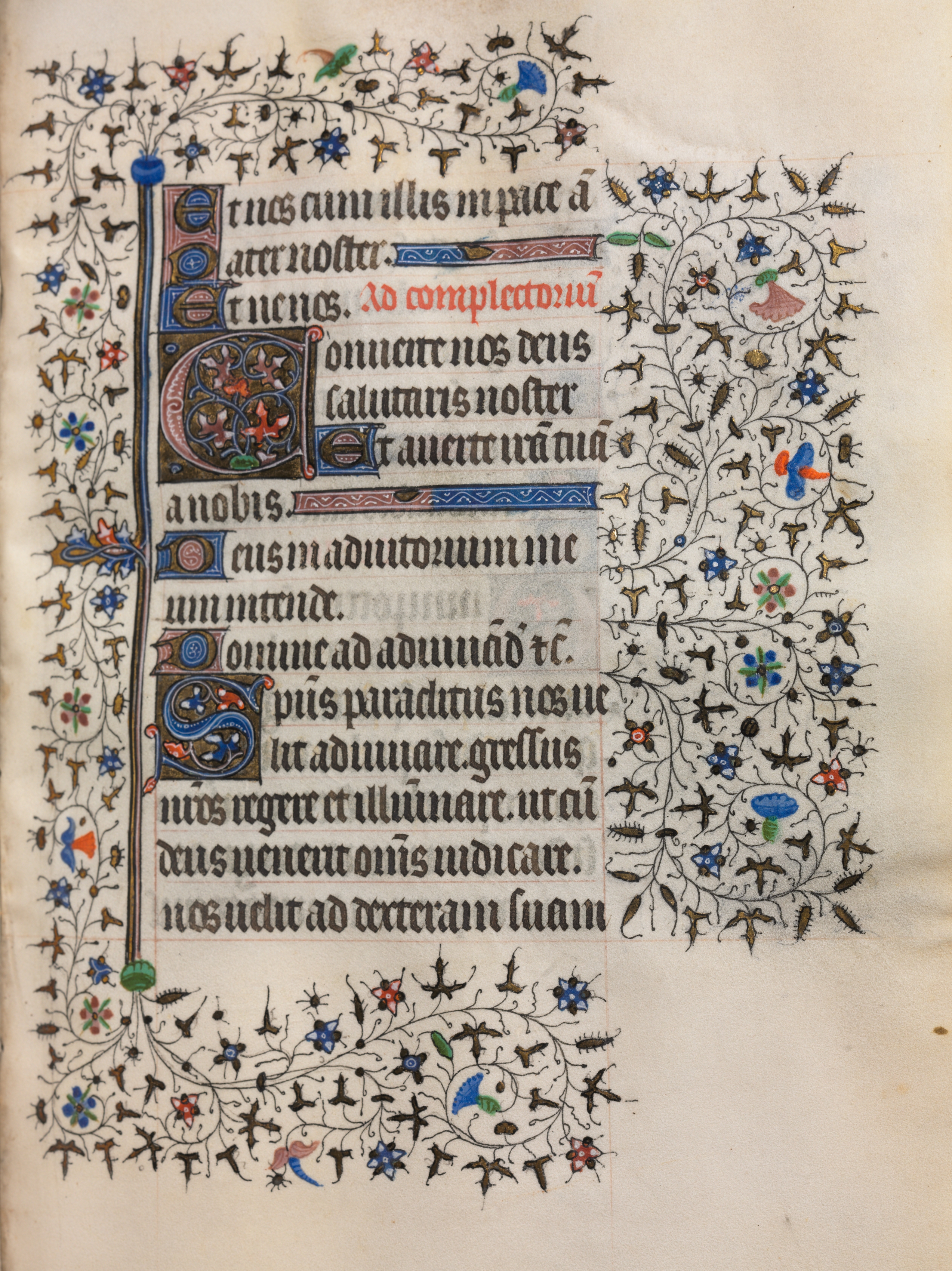 Book of Hours (Use of Paris): Decorated Initial