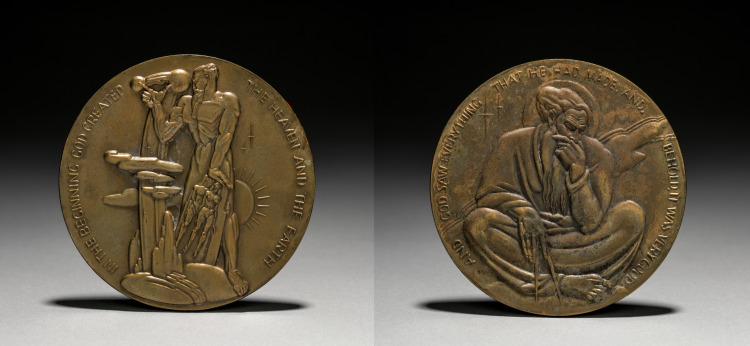 Medal: In the Beginning God Created the Heaven and the Earth 