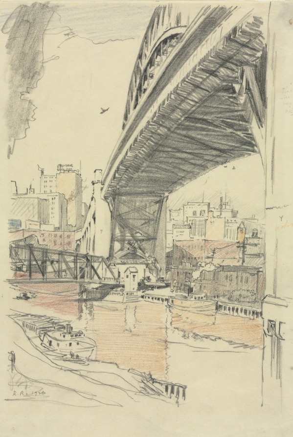 The High Level Bridge, Cleveland, Rudolph Ruzicka, 1926