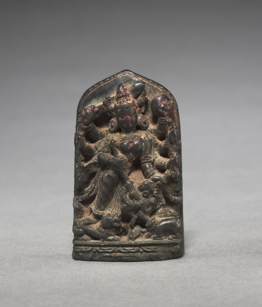 Stele with Durga Figure