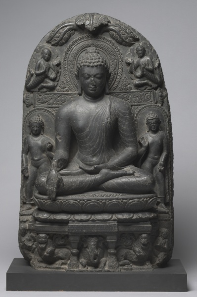 Buddha Calling on Earth to Witness
