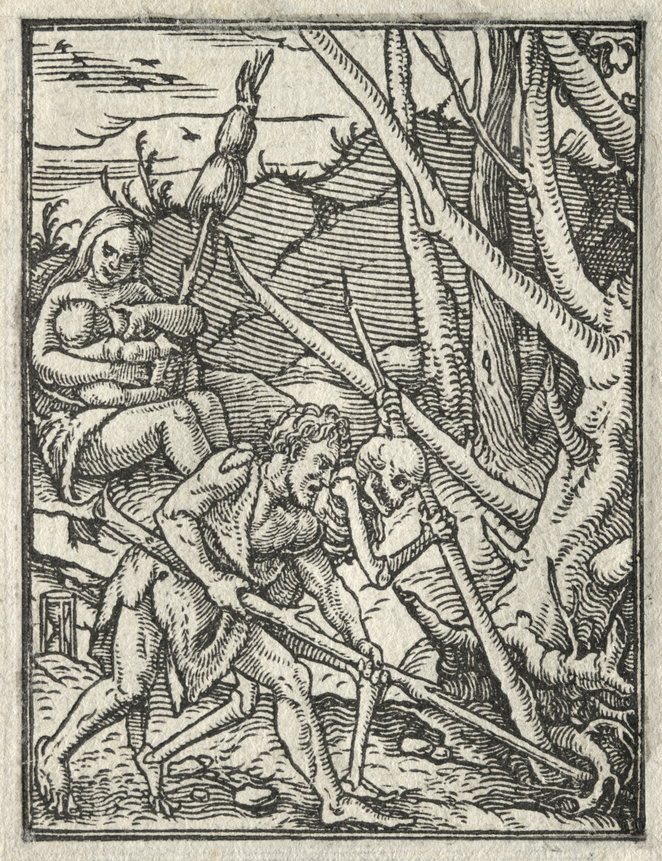 The Dance of Death:  Expulsion from Paradise; Adam Cultivating the Ground