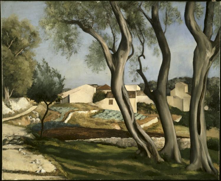 Behind the Village at Biot, Sidney Laufman, 1920s