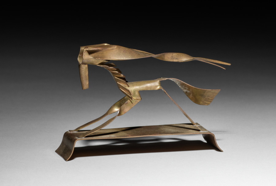Brass Gazelle, Karl Rotter-Reinhold Duschka Workshop, c. 1920s