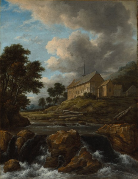 Landscape with a Church by a Torrent
