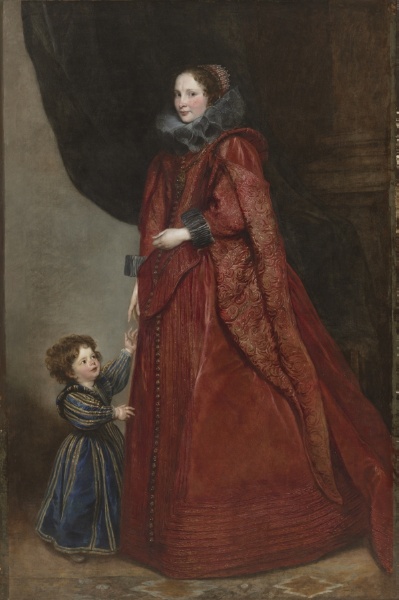 A Genoese Lady with Her Child