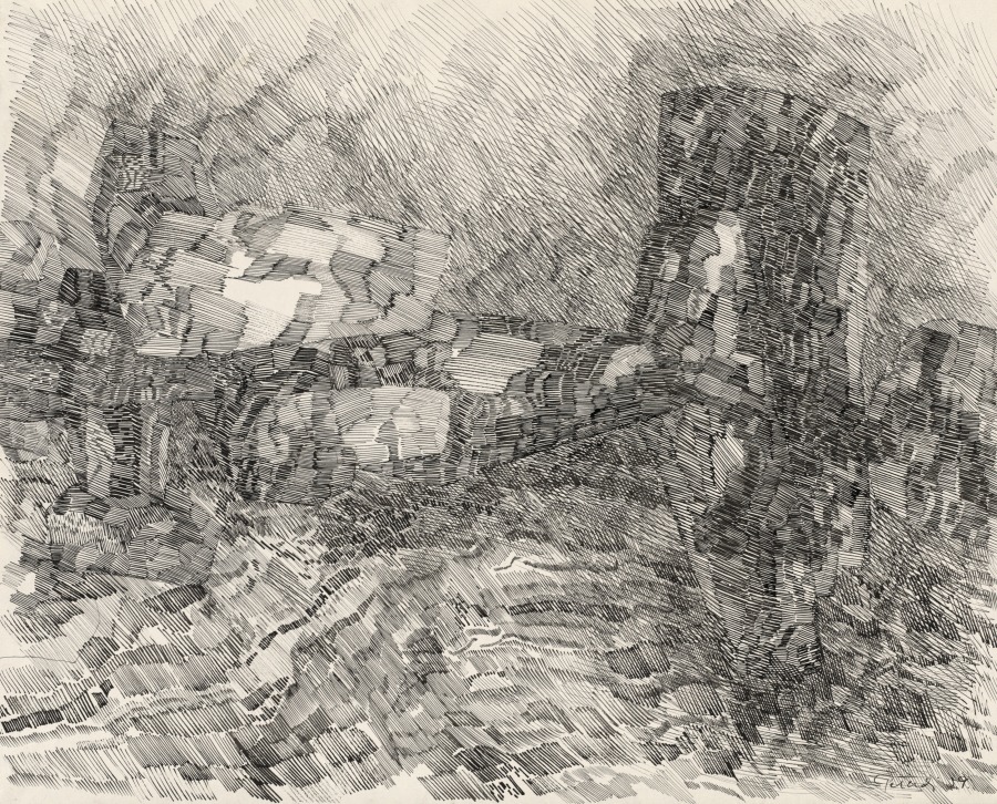 Rocks and Reflections, Gabor Peterdi, 1959