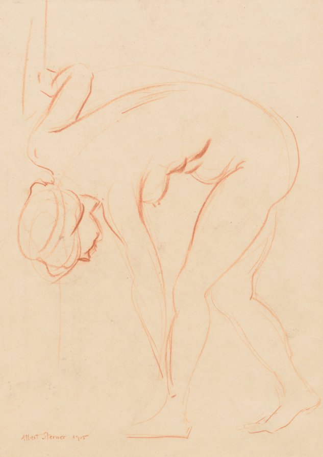 Stooping Nude, Albert Edward Sterner, 1915