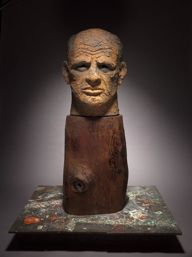 Myth of the Western Man , Robert Arneson, 1986