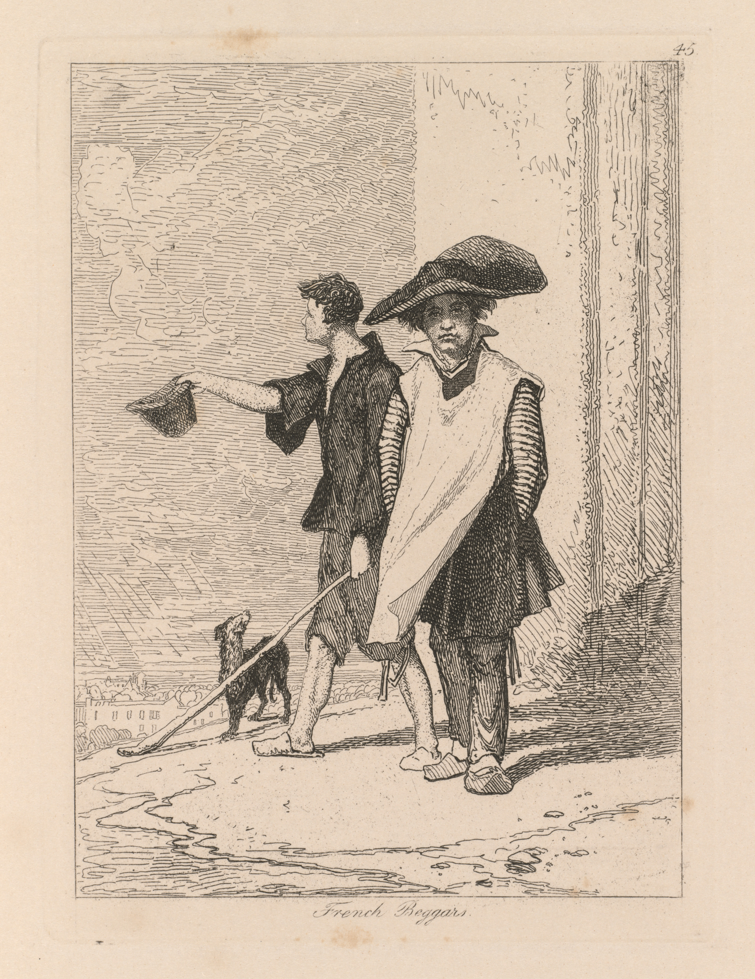 Liber Studiorum: Plate 45, French Beggars