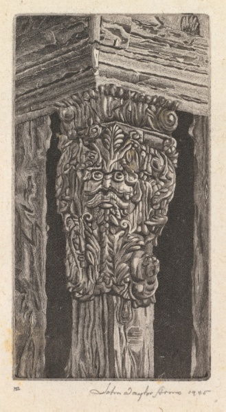 Miniature Series No. 35: Corbel of the Gate House, Stokesay Castle