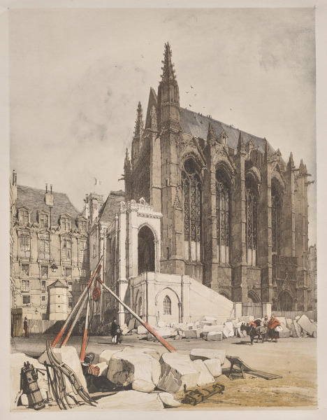 Picturesque Architecture in Paris, Ghent, Antwerp, Rouen:  La. Ste Chapelle, Paris