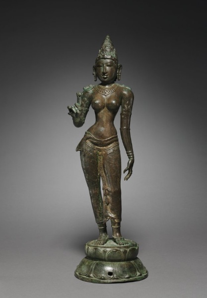 Goddess Holding a Lotus