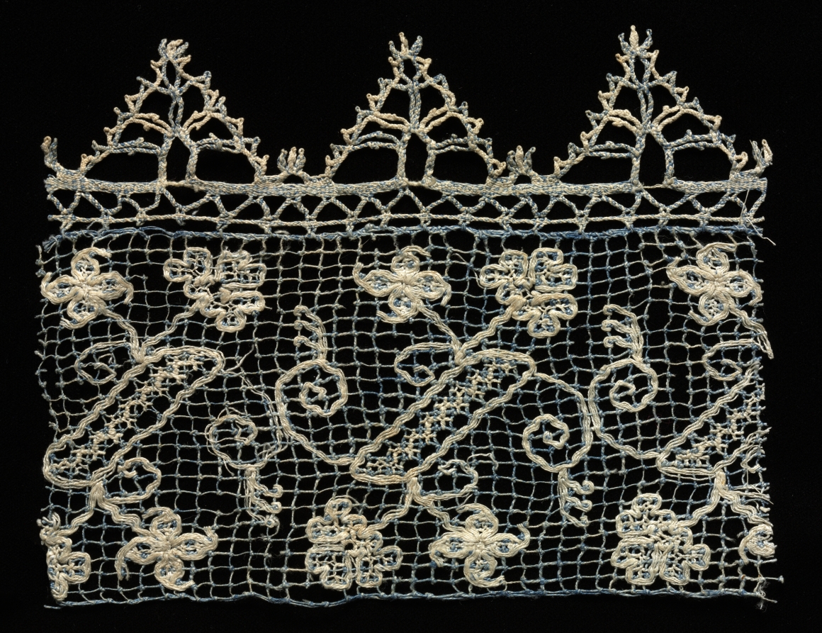 Fragment of a Border with Vines and Floral Motifs