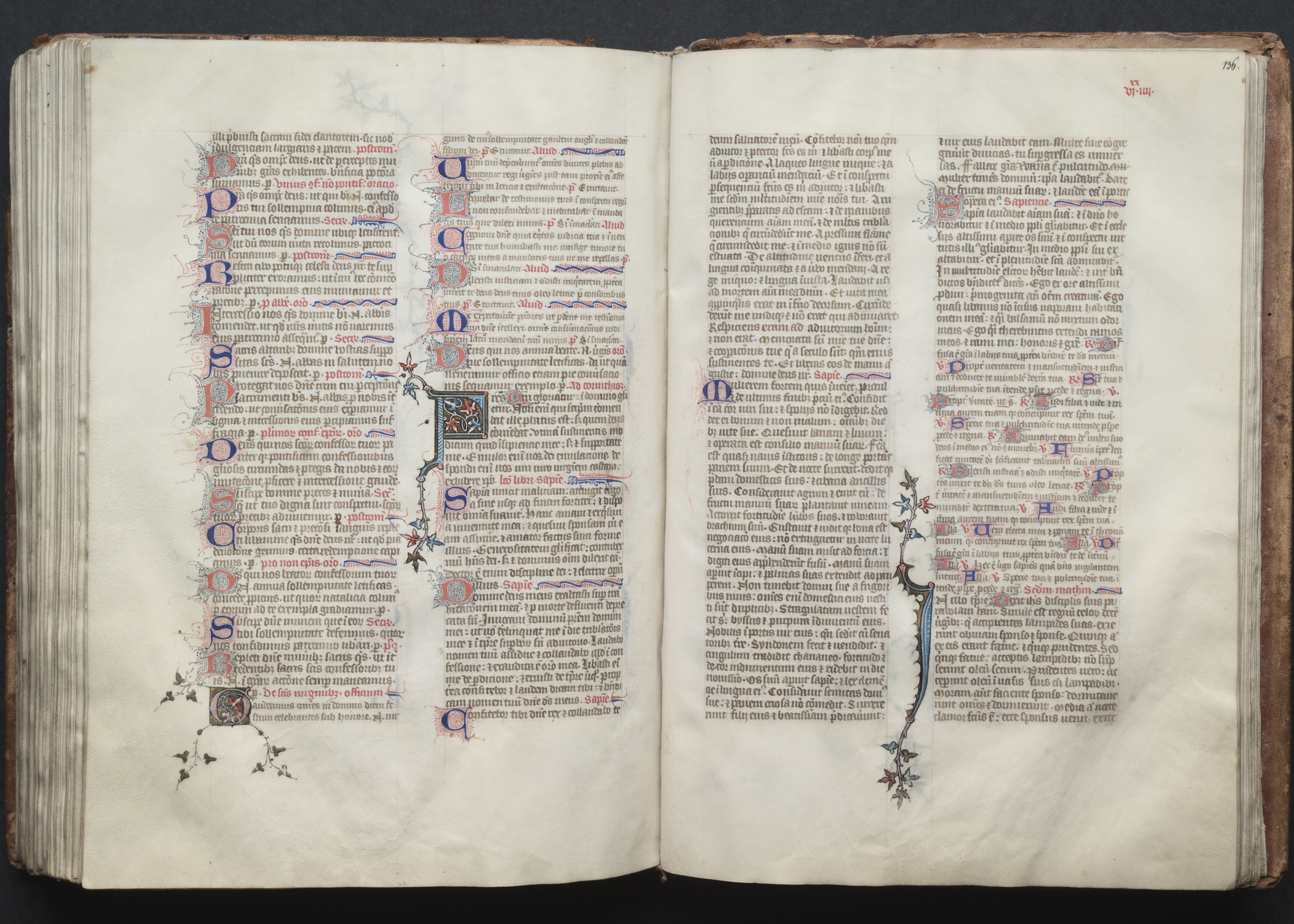 The Gotha Missal:  Fol. 136r, Text