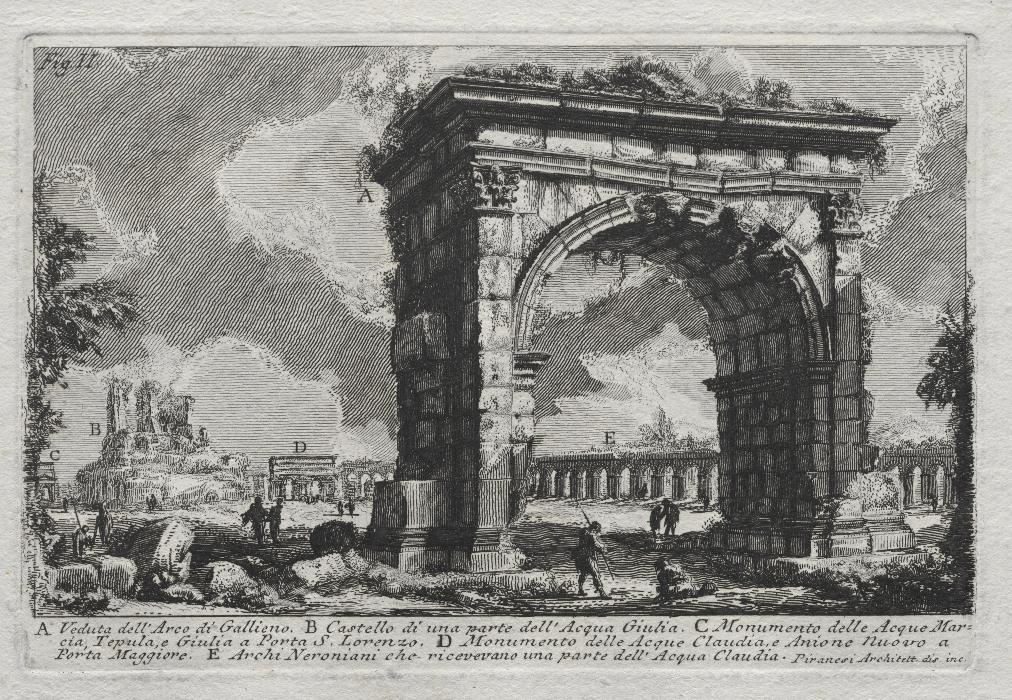 Veduta dell'Arco di Gallieno