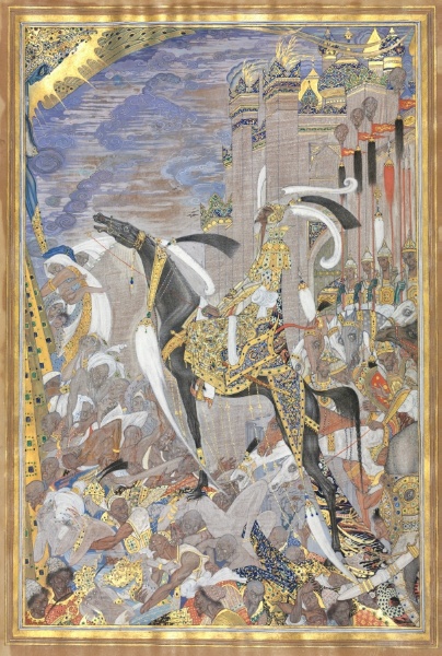 Victorious Army Entering City After Siege
