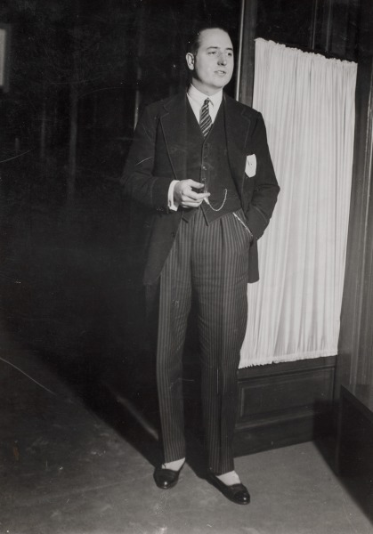 Portrait of Raymond Patenôtre Smoking