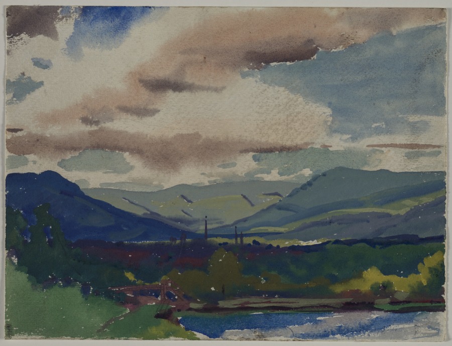 First Sketch for "The Green Valley", Henry Keller, c. 1891–1949