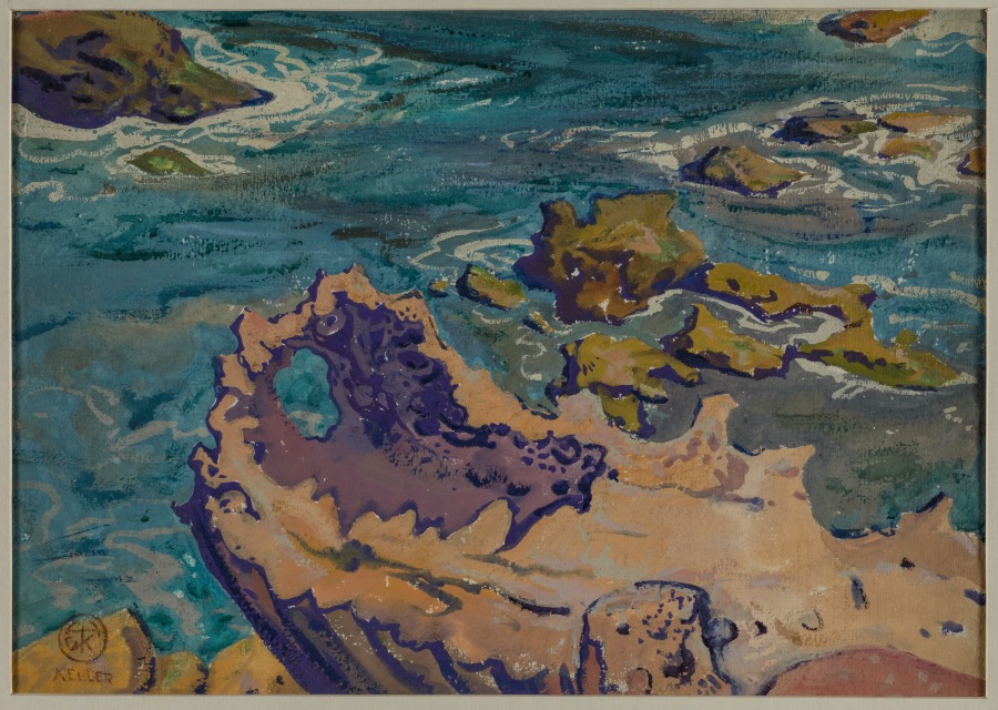 Rocks and Sea, Henry Keller, c. 1891–1949