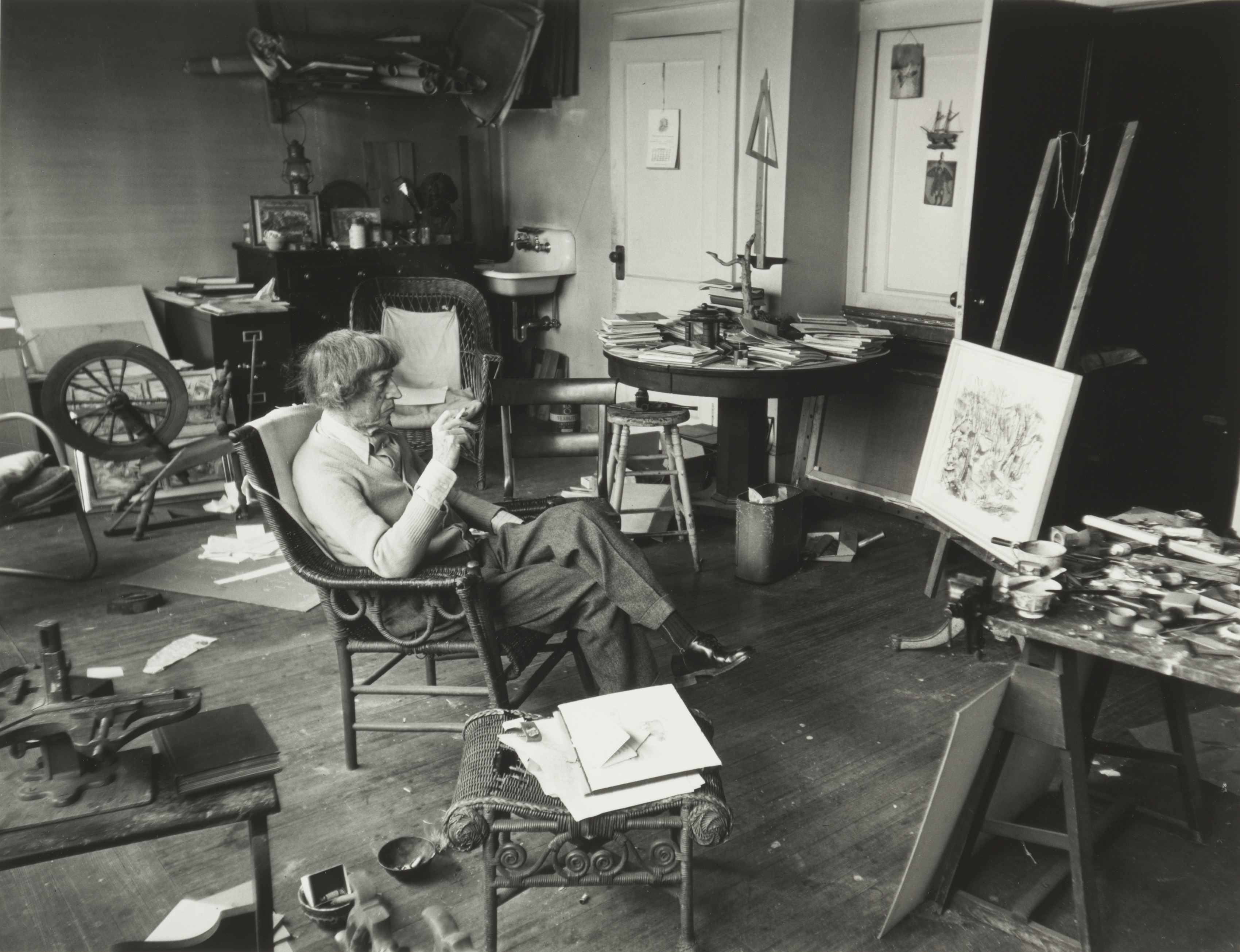 John Marin in his Studio Hoboken, New Jersey