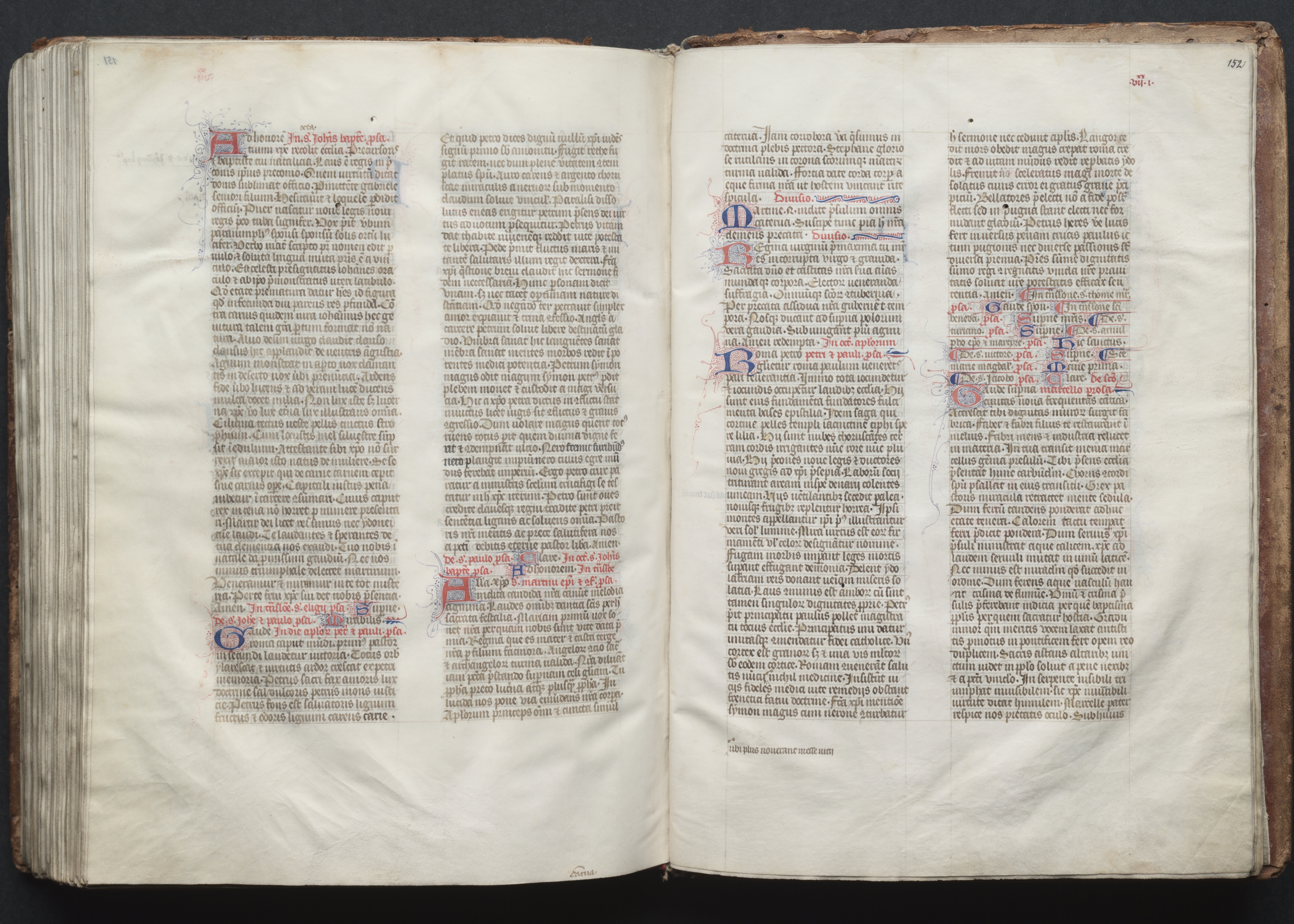 The Gotha Missal:  Fol. 152r, Text
