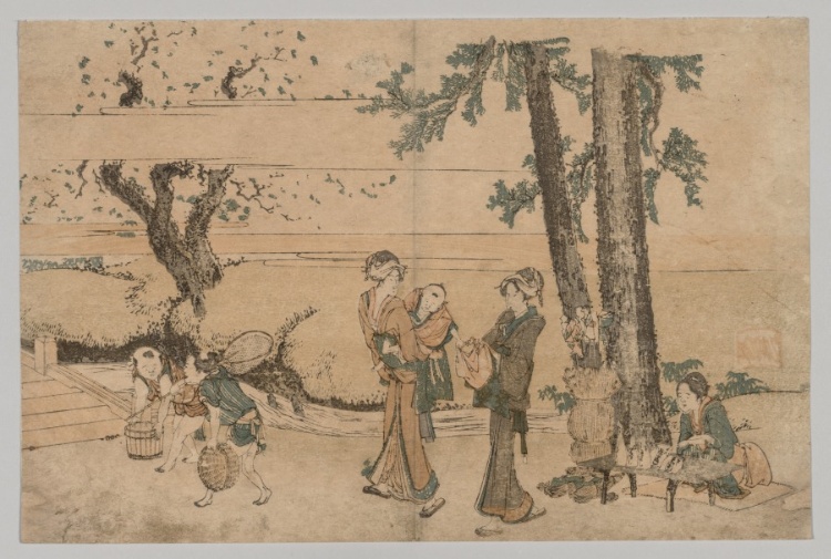 Group of Figures near a Brook