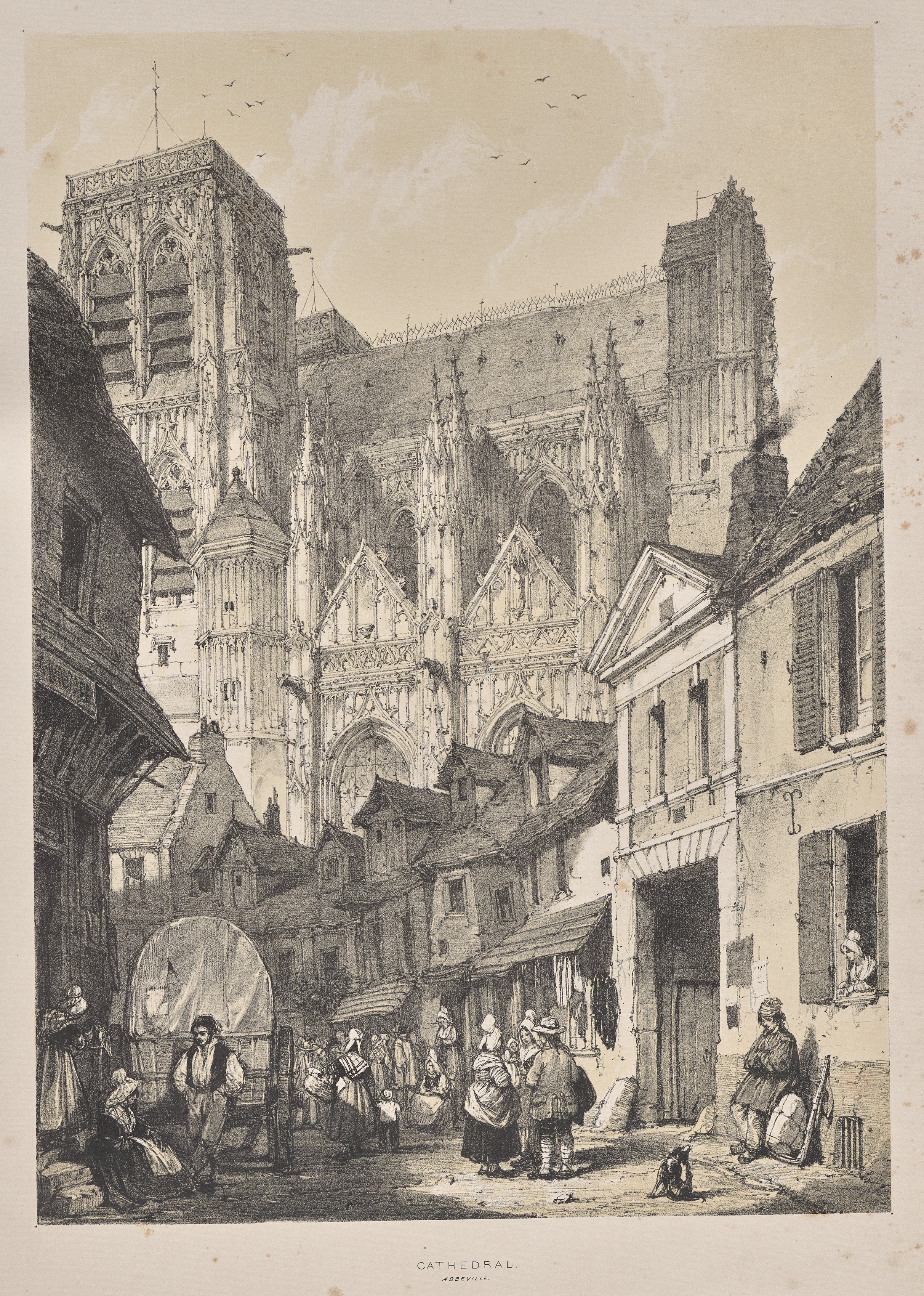Architecture of the Middle Ages:  Cathedral, Abbeville