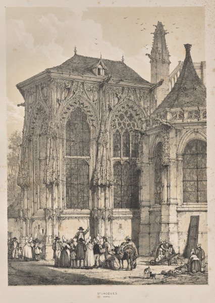Architecture of the Middle Ages:  St. Jacques, Dieppe, East End, Exterior
