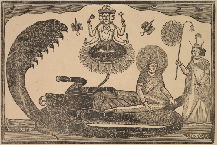 Anantasayan (Vishnu Reclining on Serpent Ananta)