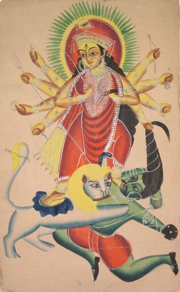 Durga Killing the Demon Mahisha