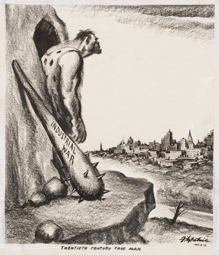 Twentieth Century Cave Man, Daniel Robert Fitzpatrick, 1946