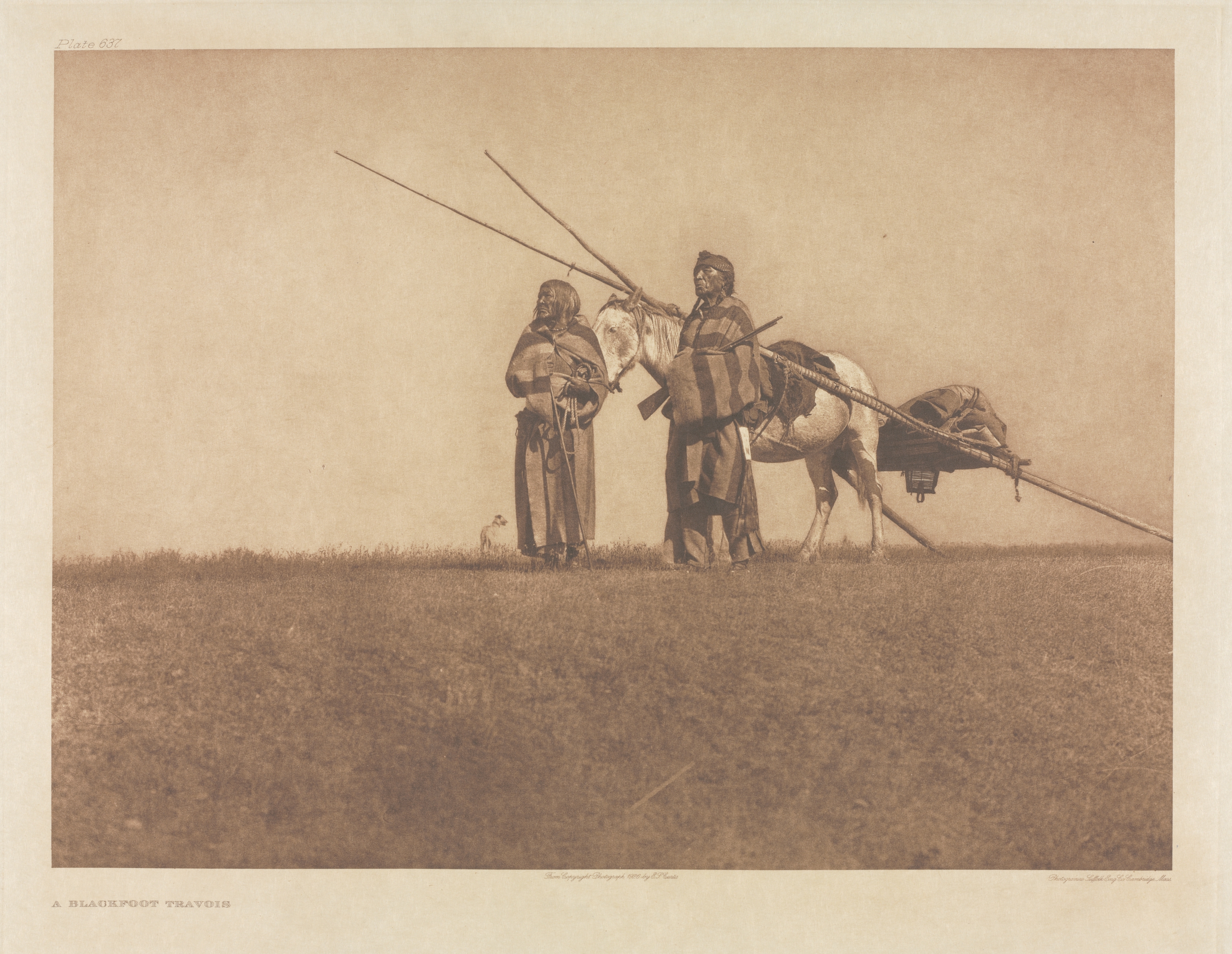 Portfolio XVIII, Plate 637: A Blackfoot Travois