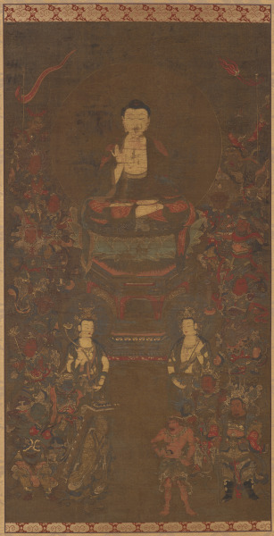 Shakyamuni with the Sixteen Benevolent Deities