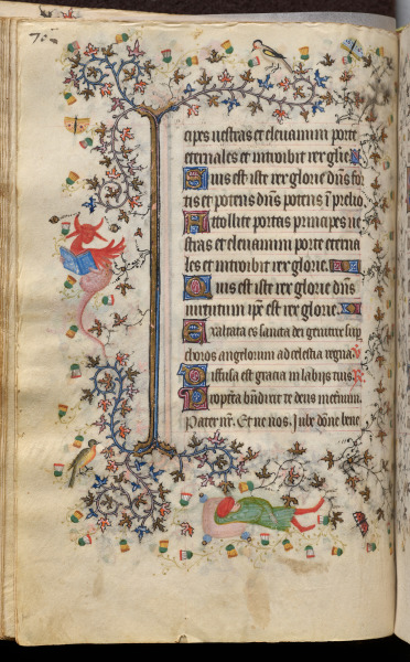 Hours of Charles the Noble, King of Navarre (1361-1425): fol. 35v, Text