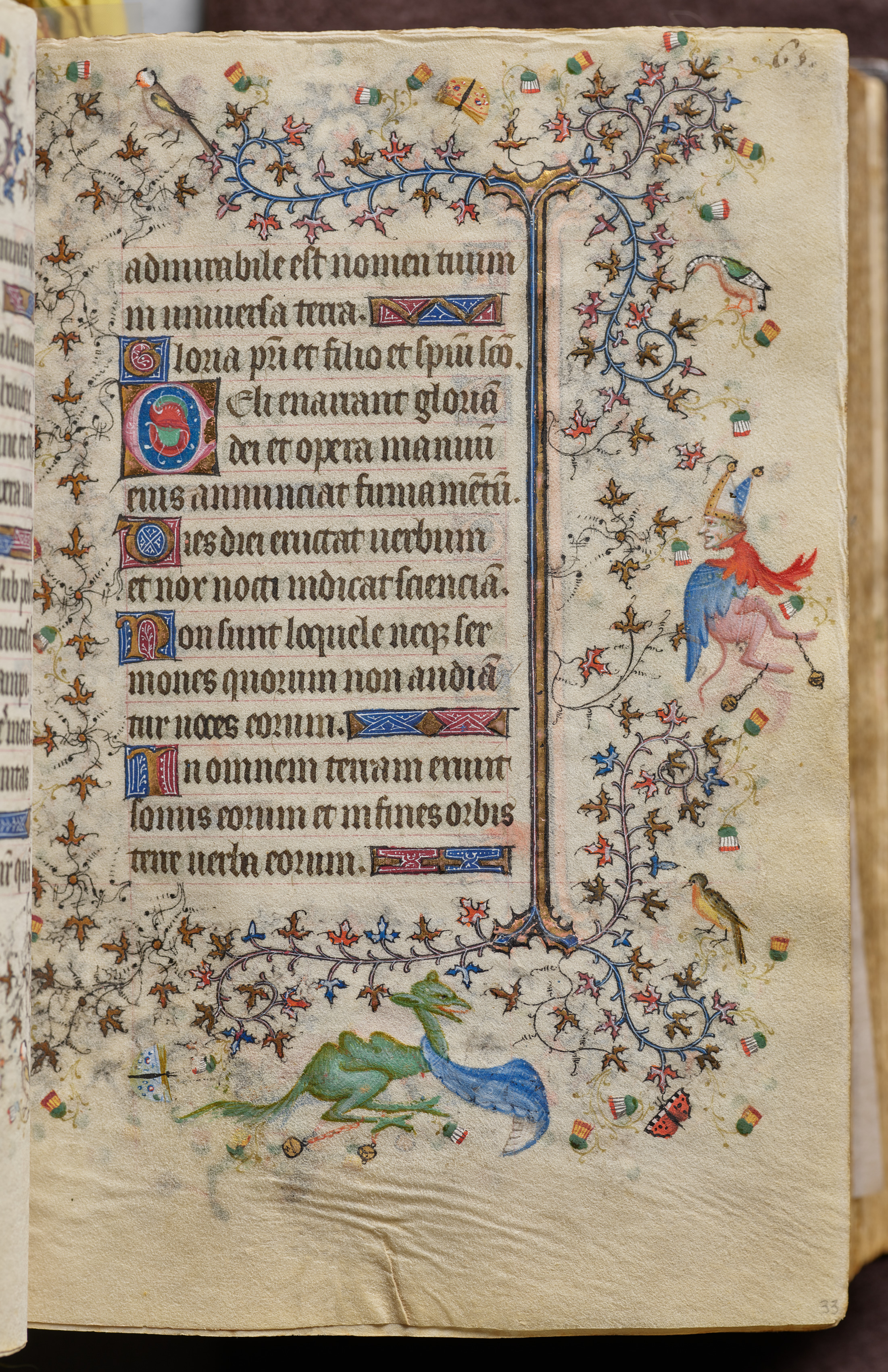 Hours of Charles the Noble, King of Navarre (1361-1425): fol. 33r, Text