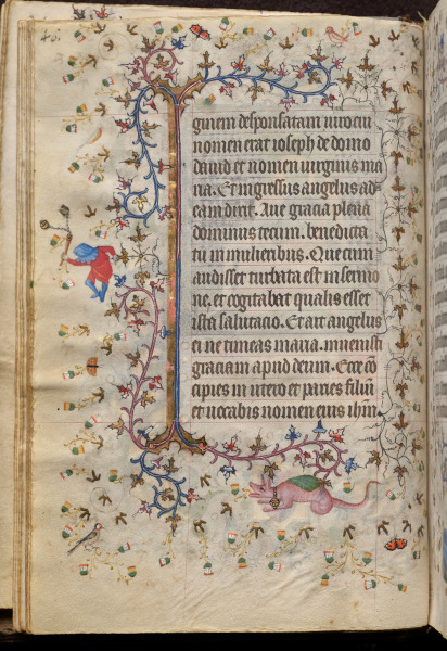 Hours of Charles the Noble, King of Navarre (1361-1425): fol. 23v, Text