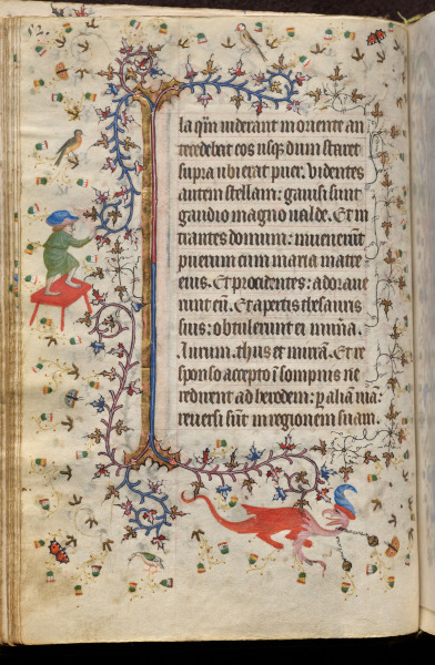 Hours of Charles the Noble, King of Navarre (1361-1425): fol. 26v, Text