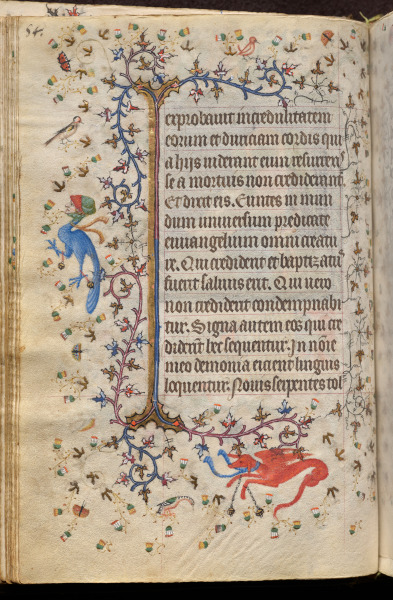 Hours of Charles the Noble, King of Navarre (1361-1425): fol. 27v, Text