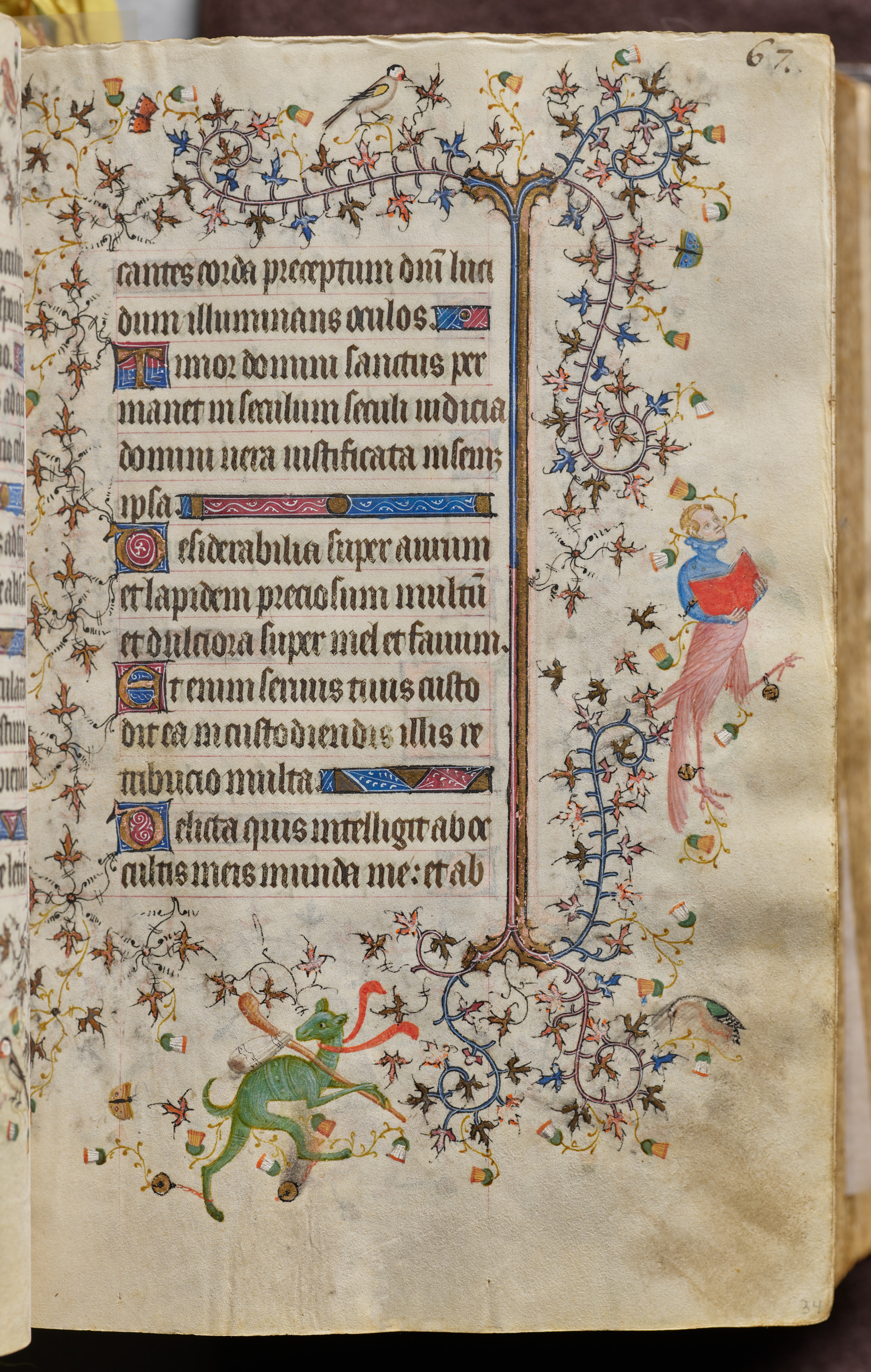 Hours of Charles the Noble, King of Navarre (1361-1425): fol. 34r, Text