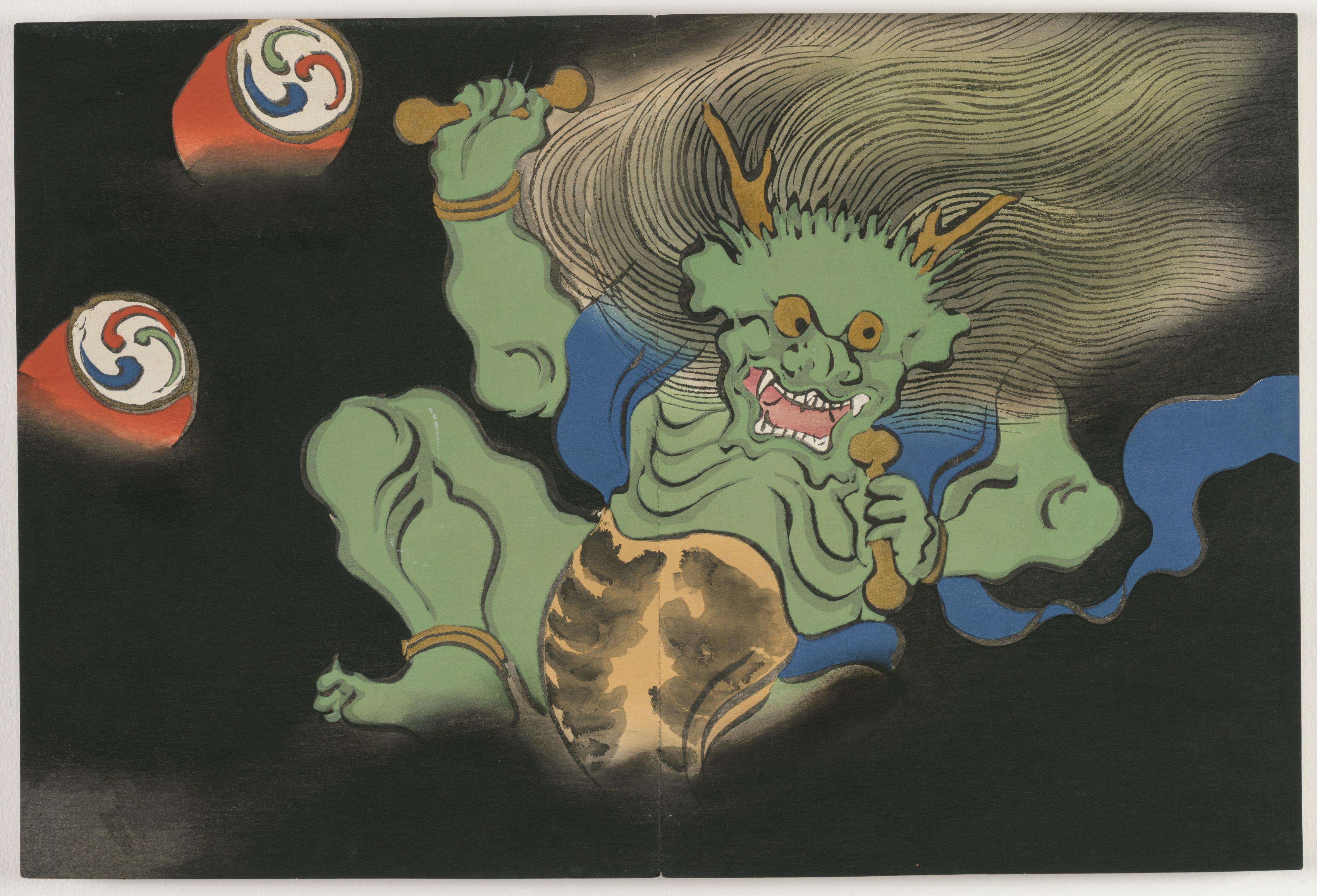Flowers of a Hundred Worlds (Momoyogusa): God of Thunder (Raijin) (Kaminari)